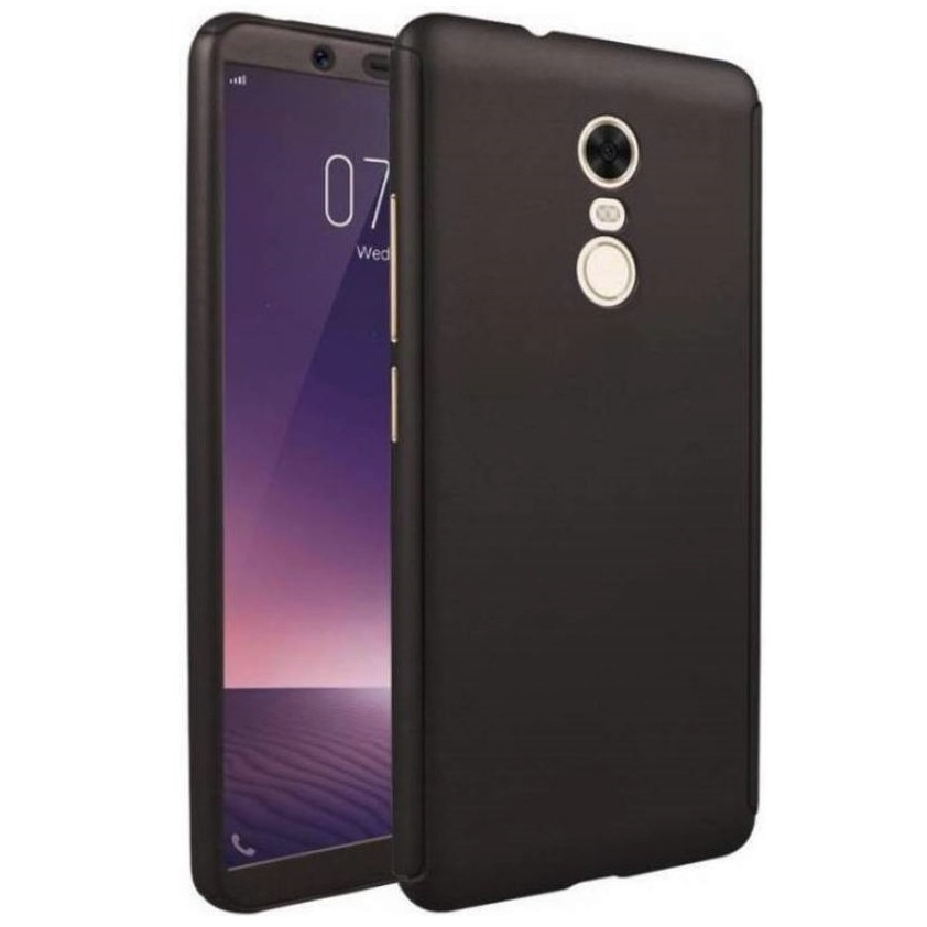Husa Full Cover 360° (fata + spate + folie sticla) pentru Xiaomi Redmi 5 Plus, Negru