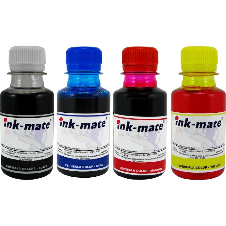 EPS tintapatron szett, BK / C / M / Y, 100 ml, HP kompatibilis