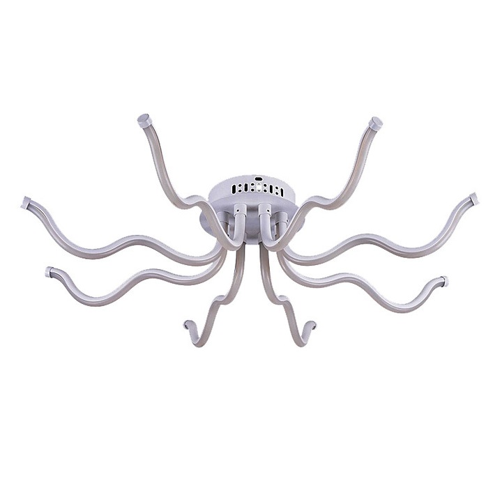 Плафониера Nikom NG 8815-15, LED LUX, 130 W, 4000 K, 220 V, PVC, метал, бял