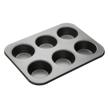 Tava pentru 6 briose, 35 x 26 cm, otel - Kitchen Craft Tava pentru 6 briose, 35 x 26 cm, otel - Kitchen Craft