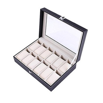 Cutie caseta pentru depozitare si organizare 12 ceasuri, piele model TRIDENT Cutie caseta pentru depozitare si organizare 12 ceasuri, piele model TRIDENT