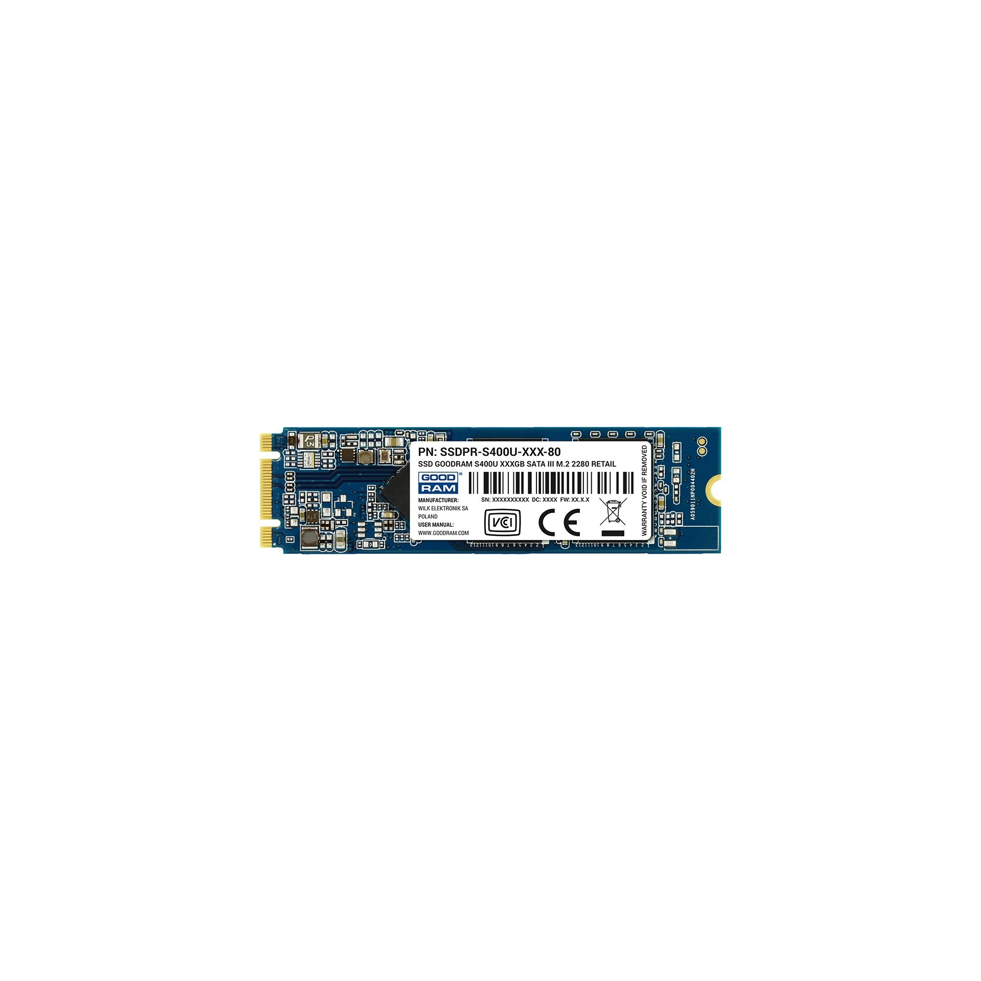 SSD GOODRAM S400u 480GB SATA-III M.2 2280