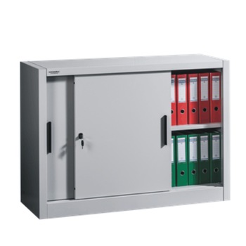 Dulap metalic cu usi culisante 1 raft, 1200x450x900 mm, 40 kg/polita, First Dulap metalic cu usi culisante 1 raft, 1200x450x900 mm, 40 kg/polita, First