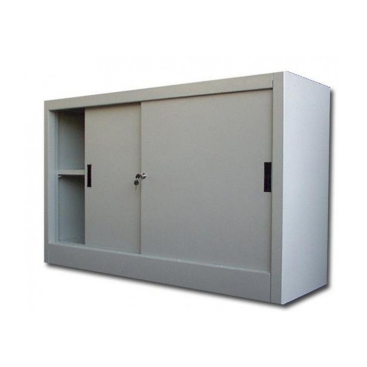 Dulap metalic usi glisante cu 1 raft, 1500x450x900 mm (LxlxH), 50 kg/polita, Italia