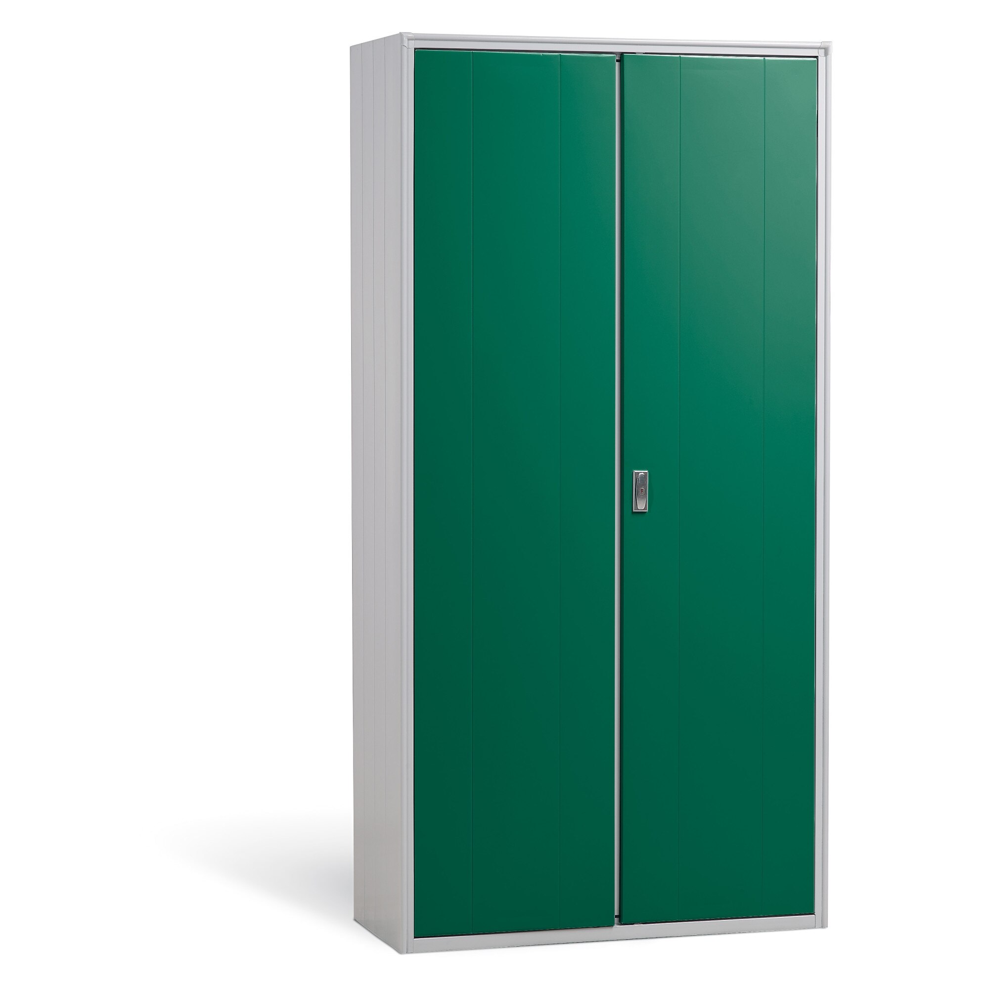 Dulap metalic arhiva cu 4 rafturi 255/100, 100x450x2000 mm (LxlxH), 40 kg/polita, usi color verde