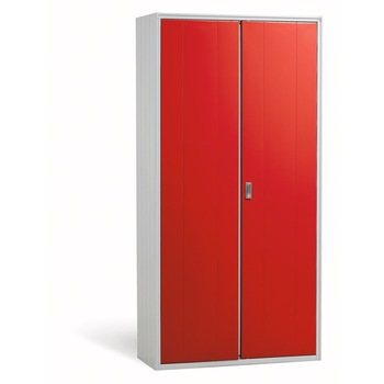 Dulap metalic arhiva cu 4 rafturi 255/100, 100x450x2000 mm (LxlxH), 40 kg/polita, usi color portocaliu Dulap metalic arhiva cu 4 rafturi 255/100, 100x450x2000 mm (LxlxH), 40 kg/polita, usi color portocaliu