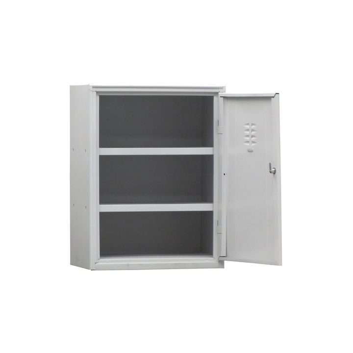 Dulap metalic 2 rafturi si usa color 114/vf/14/b, 600x500x800 mm (LxlxH), 40 kg/polita