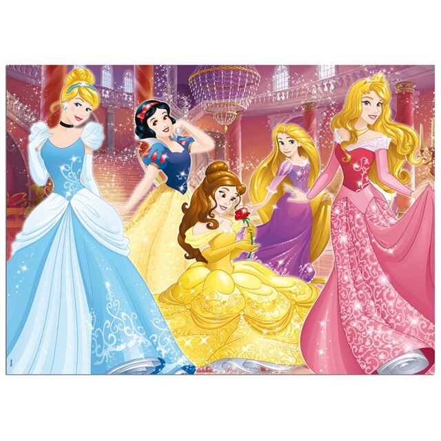 Puzzle Lisciani, Supermaxi cu 2 fete, Princess, 60 piese