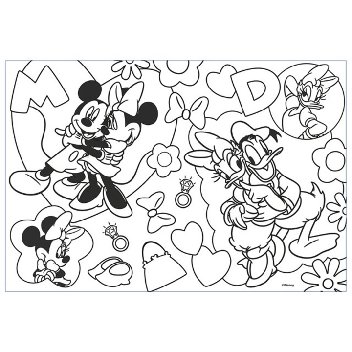 Lisciani Plus Puzzle, 2 oldalas, Minnie, 60 darab