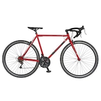 Bicicleta de sosea CARPAT 2871A, roata 28", frana C-Brake, 18 viteze, rosu/negru