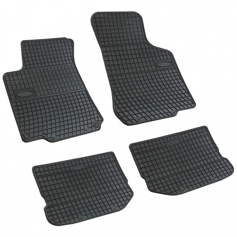 Set 4 covorase/presuri din cauciuc negru antiaderent dedicate SEAT LEON I 1999-2005
