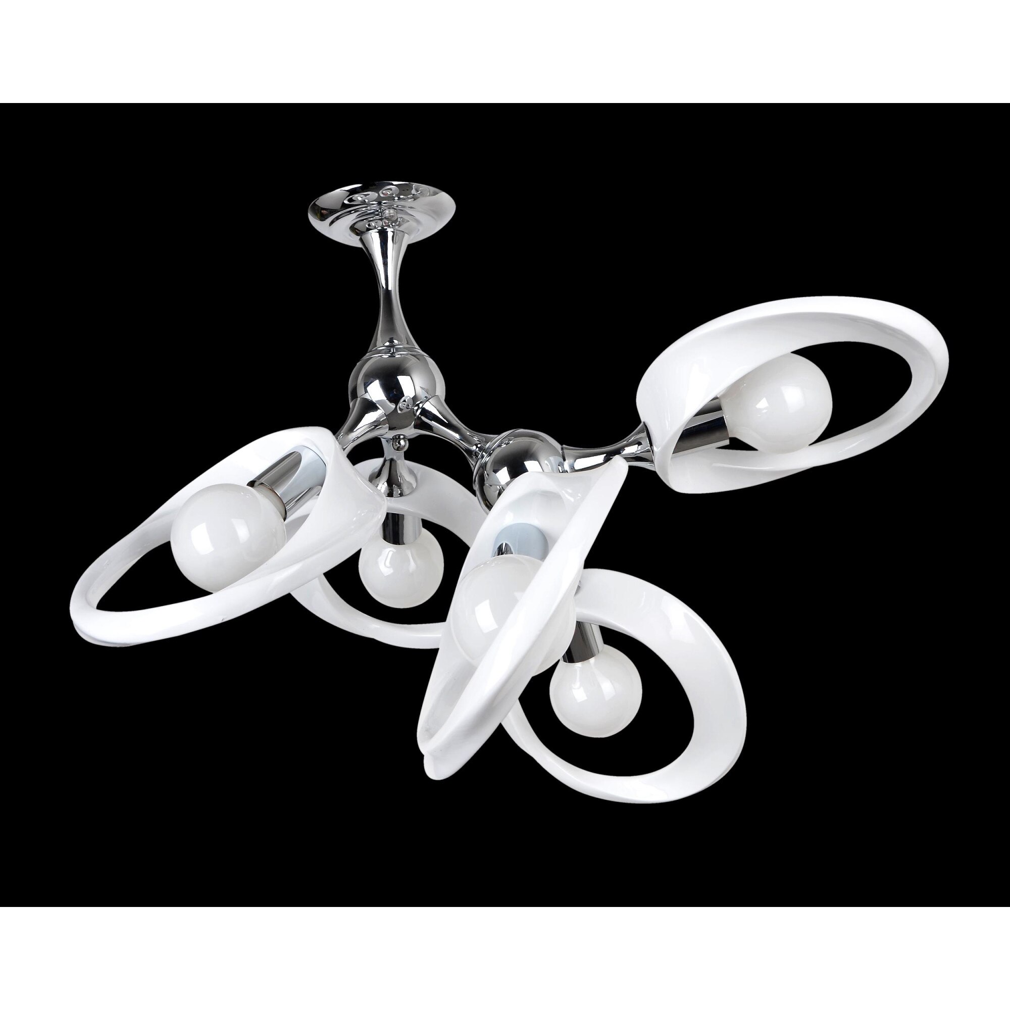 Lustra Lampex Emma 5, Alb