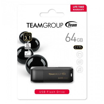 Imagini TEAM GROUP ELITE TEAM-USB-C175-64GB-BLACK - Compara Preturi | 3CHEAPS
