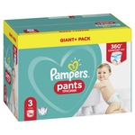 Pampers Pants Giant Pack+ nadrágpelenka, 3-as méret, 6-11 kg, 86 db