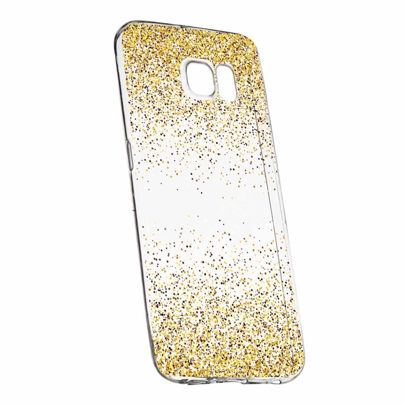 Husa pentru Samsung Galaxy S7 Edge, Silicon, Slim, Golden Lucios, 179
