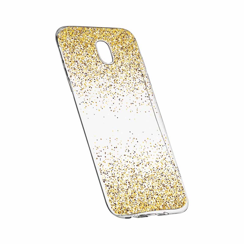 Husa pentru Samsung Galaxy J3 2017, Silicon, Slim, Golden Lucios, 179