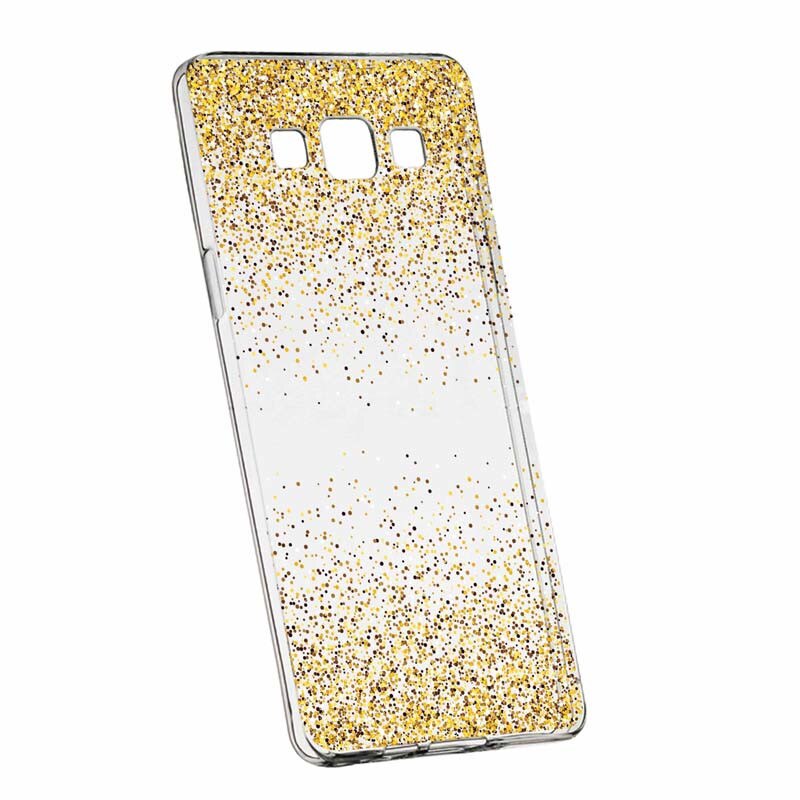 Husa pentru Samsung Galaxy A3, Silicon, Slim, Golden Lucios, 179