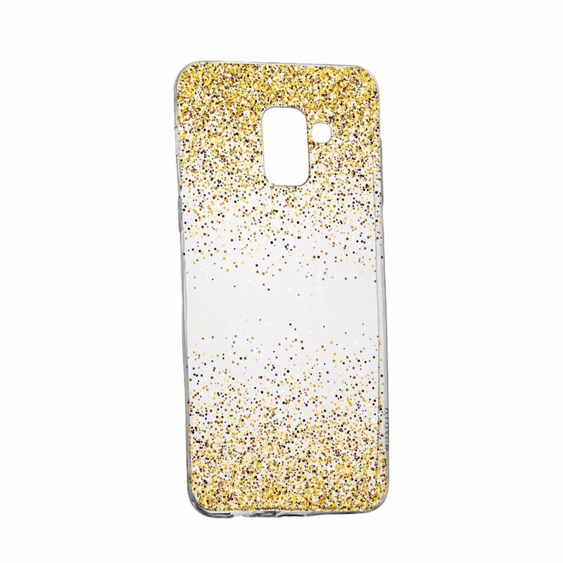 Husa pentru Samsung Galaxy J6 2018, Silicon, Slim, Golden Lucios, 179