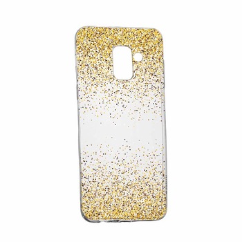 Husa pentru Samsung Galaxy Galaxy A6 Plus / J8 2018, Silicon, Slim, Golden Lucios, 179 Husa pentru Samsung Galaxy Galaxy A6 Plus / J8 2018, Silicon, Slim, Golden Lucios, 179