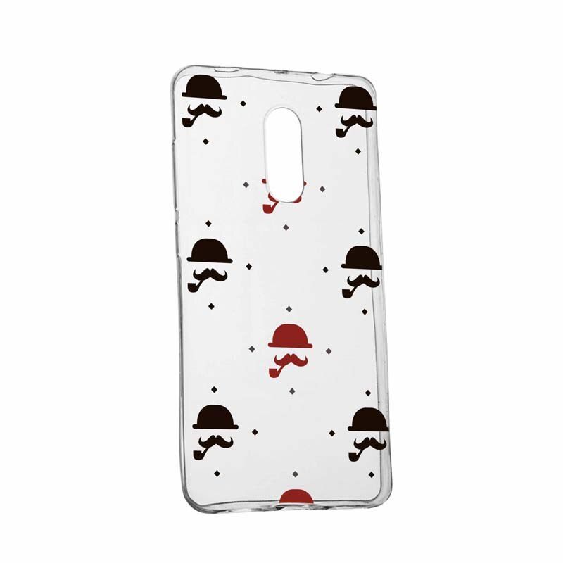 Husa pentru Nokia 7, Silicon, Slim, Mustache, 180
