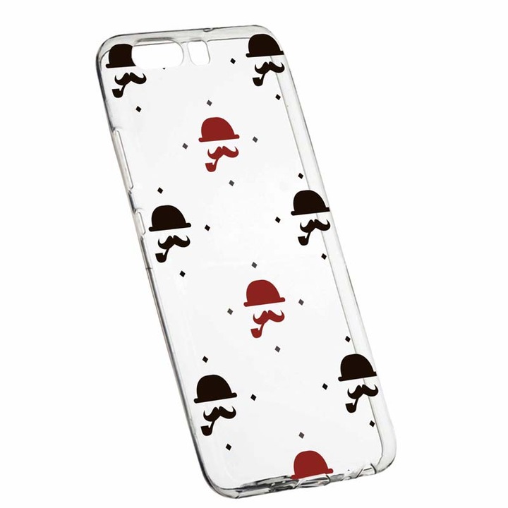 Husa pentru Huawei Y6 Prime 2018 / Y6 2018, Silicon, Slim, Mustache, 180
