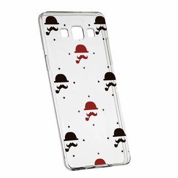 Husa pentru Samsung Galaxy A3, Silicon, Slim, Mustache, 180 Husa pentru Samsung Galaxy A3, Silicon, Slim, Mustache, 180