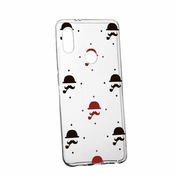 Husa pentru Huawei Honor Play, Silicon, Slim, Mustache, 180 Husa pentru Huawei Honor Play, Silicon, Slim, Mustache, 180