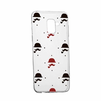 Husa pentru Samsung Galaxy A6 2018, Silicon, Slim, Mustache, 180 Husa pentru Samsung Galaxy A6 2018, Silicon, Slim, Mustache, 180
