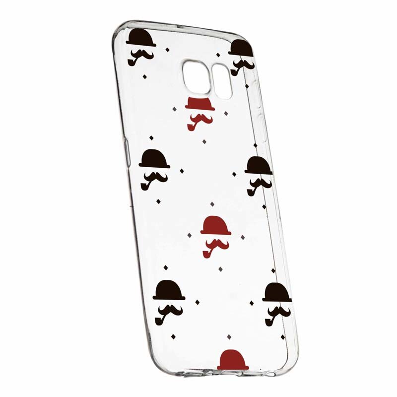 Husa pentru Samsung Galaxy S7, Silicon, Slim, Mustache, 180