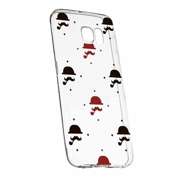 Husa pentru Samsung Galaxy S7, Silicon, Slim, Mustache, 180 Husa pentru Samsung Galaxy S7, Silicon, Slim, Mustache, 180