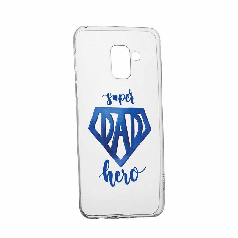 Husa pentru Samsung Galaxy Galaxy A6 Plus / J8 2018, Silicon, Slim, Superhero Dad, 182