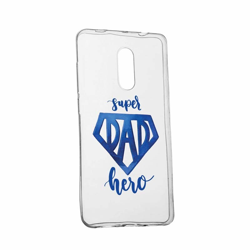Husa pentru Nokia 6 2018, Silicon, Slim, Superhero Dad, 182