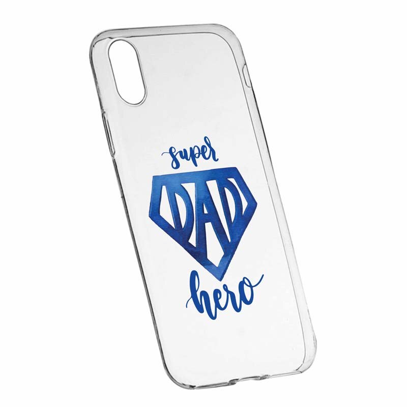 Husa pentru HTC Desire 825, Silicon, Slim, Superhero Dad, 182