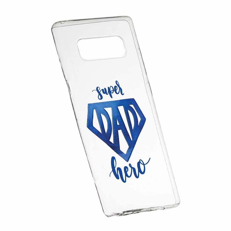 Husa pentru Samsung Galaxy Note 9, Silicon, Slim, Superhero Dad, 182