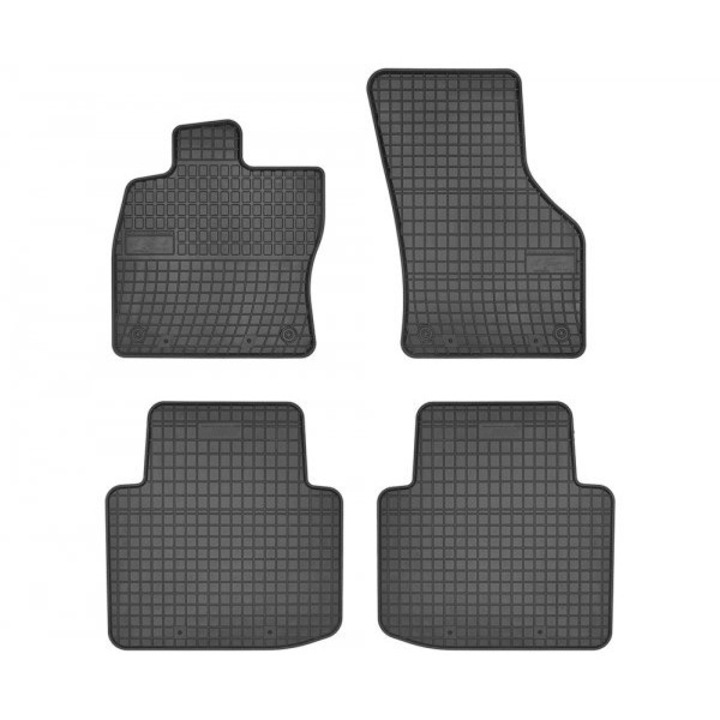 Set 4 covorase/presuri din cauciuc negru antiaderent dedicate SKODA SUPERB III din anul 2015 in prezent