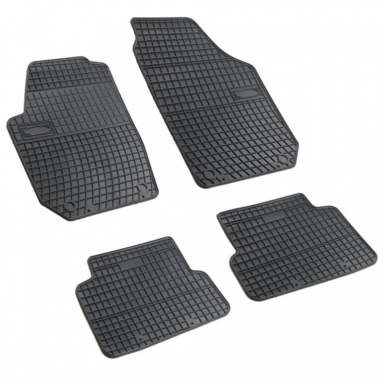 Set 4 covorase/presuri din cauciuc negru antiaderent dedicate SKODA FABIA II dupa anul 2007