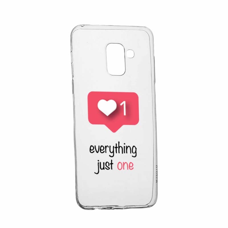 Husa pentru Samsung Galaxy A8 2018 Plus, Silicon, Slim, Notification, 184