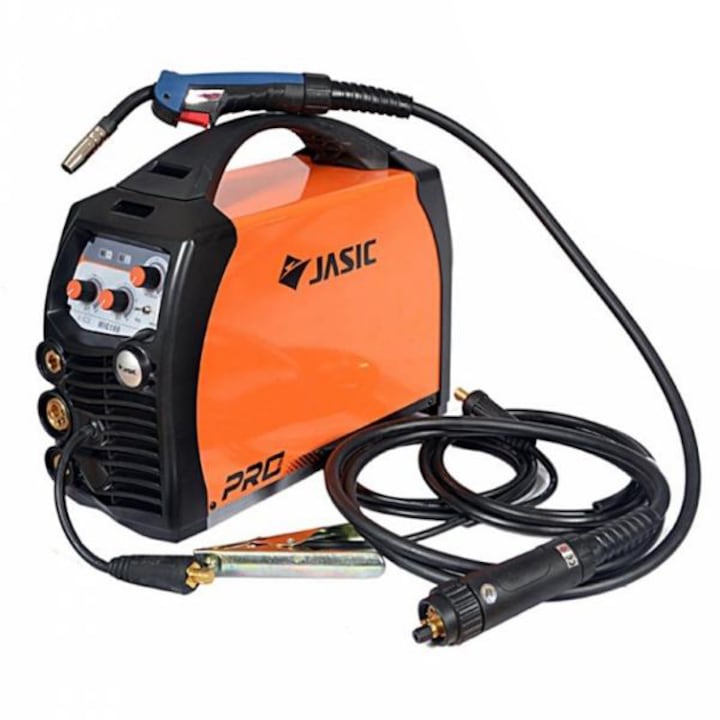 Invertor de sudura profesional Jasic MIG/MMA 200, 230 V, 200 A, electrod 1.6-4 mm, accesorii sudura MIG/MAG