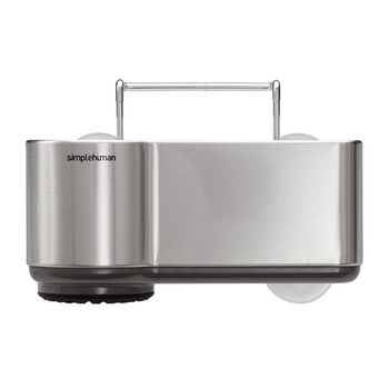 Suport accesorii de bucatarie, 3 compartimente, inox - simplehuman Suport accesorii de bucatarie, 3 compartimente, inox - simplehuman