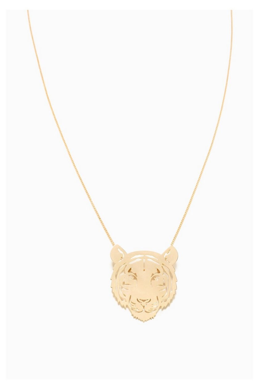 Colier dama, Desigual, auriu Tiger Head