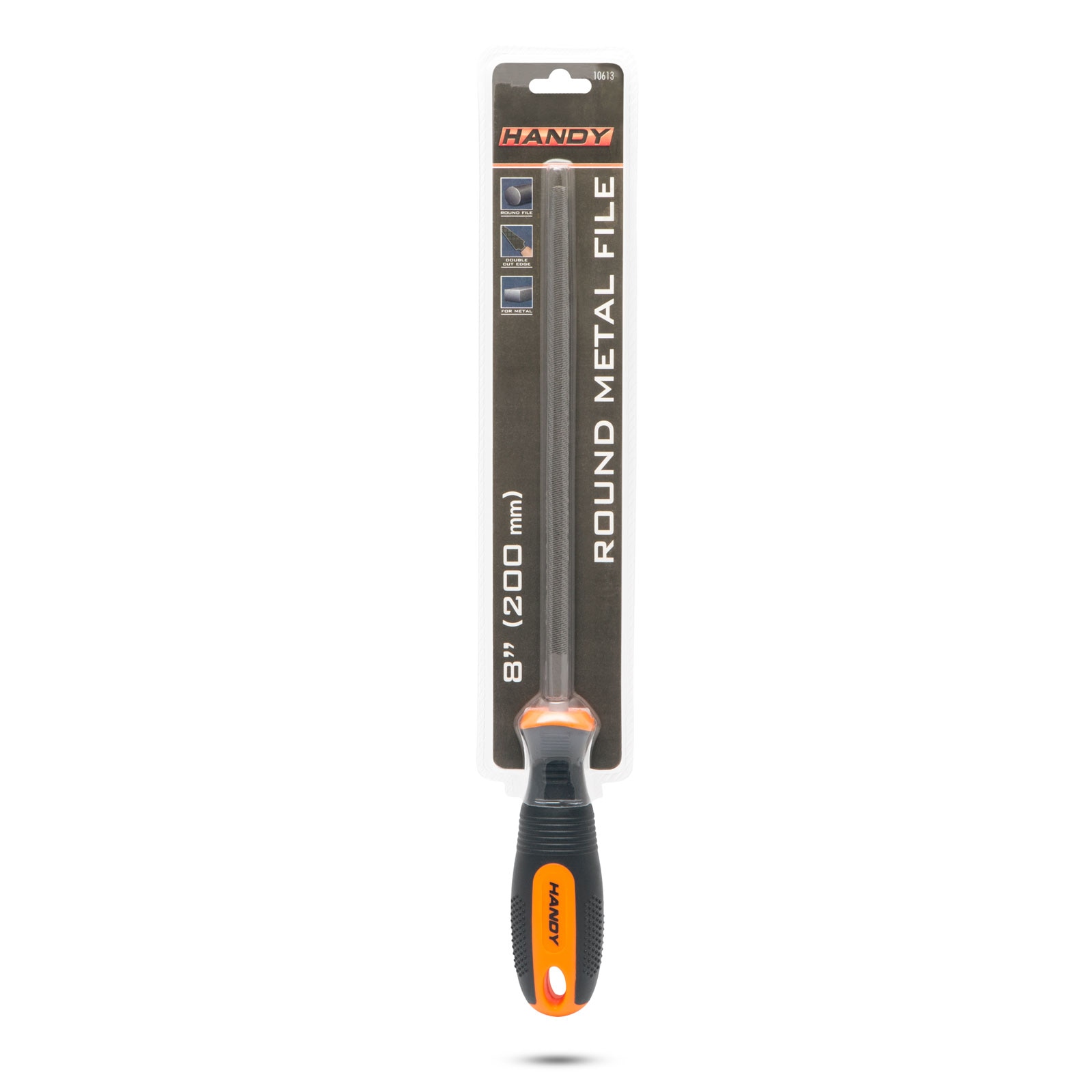 Pila de precizie pentru metal si lemn Handy, Din otel, Incizie unica, Maner cauciucat, Ø6,3-8,2 mm, 32 cm