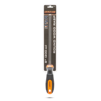 Raspila circulara pentru lemn Handy, Din otel, Maner cauciucat, 32 cm, Negru/Portocaliu Raspila circulara pentru lemn Handy, Din otel, Maner cauciucat, 32 cm, Negru/Portocaliu