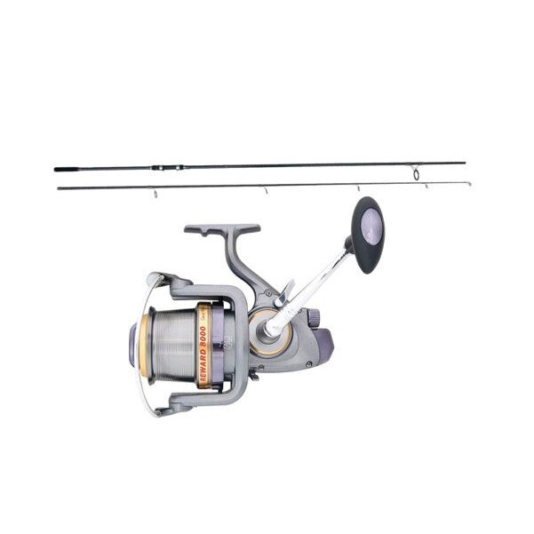 Set Lanseta, Baracuda, Competition crap, lungime 3.90 m, echipata cu Mulineta, Baracuda, Reward 8000