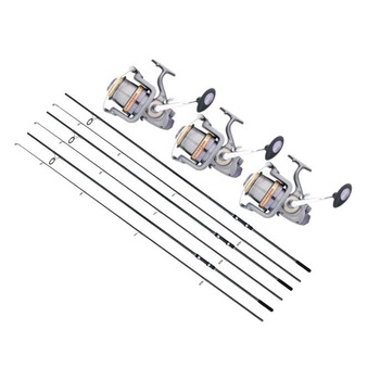 Set 3 Lansete, Baracuda, Competition crap, lungime 3.90 m, echipate cu 3 Mulinete, Baracuda, Reward 8000 Set 3 Lansete, Baracuda, Competition crap, lungime 3.90 m, echipate cu 3 Mulinete, Baracuda, Reward 8000