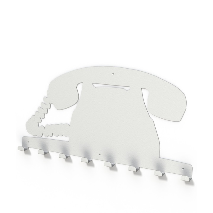 Cuier metalic TELEFON-model 4144 alb