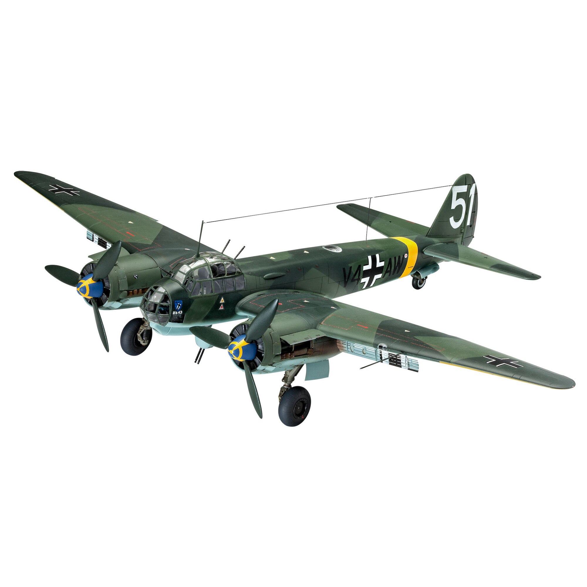 Macheta Aeromodele ICM Axis Bomber Junkers JU-88 A-4 1:48 ICM 48237