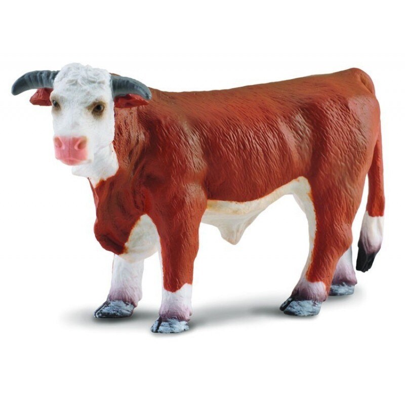 Figurina Taur Hereford Collecta, 12 x 8 cm
