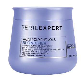 Masca de par L'Oreal Professionnel Serie Expert Blondifier pentru par blond, 250 ml Masca de par L'Oreal Professionnel Serie Expert Blondifier pentru par blond, 250 ml