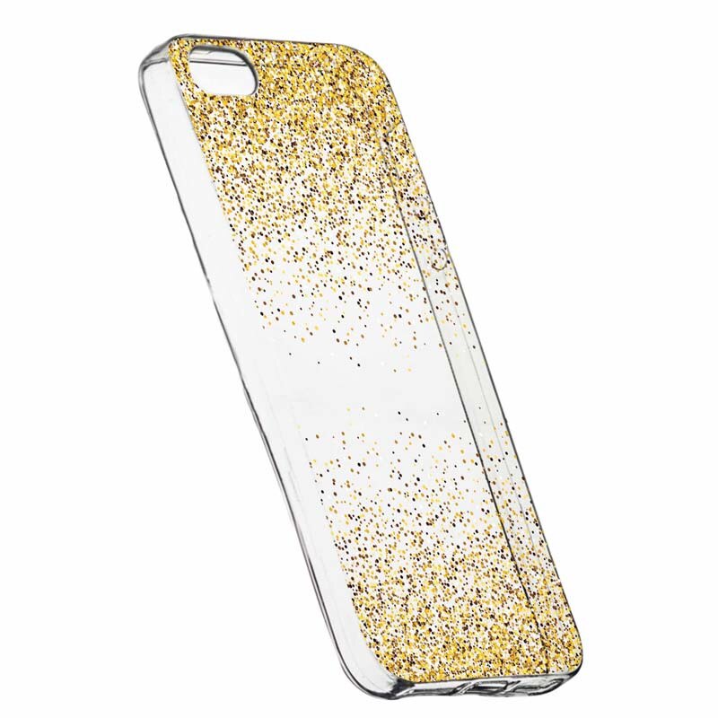 Husa pentru Apple iPhone 5 / 5S / SE, Silicon, Slim, Golden Lucios, 179
