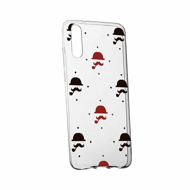 Husa pentru Huawei P20, Silicon, Slim, Mustache, 180